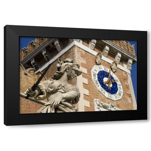 Italy, Venice Arsenale in the Castello District Black Modern Wood Framed Art Print with Double Matting by Kaveney, Wendy