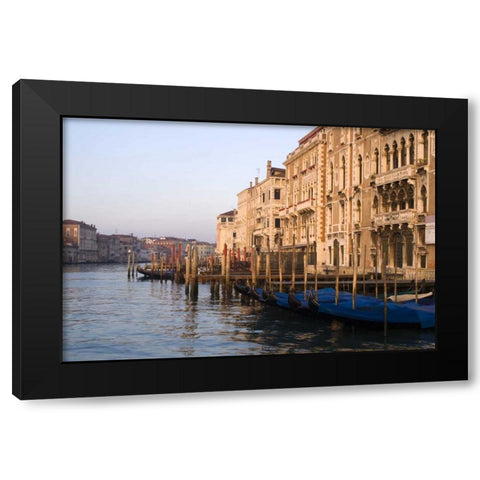 Italy, Venice A classic view of the Grand Canal Black Modern Wood Framed Art Print with Double Matting by Kaveney, Wendy