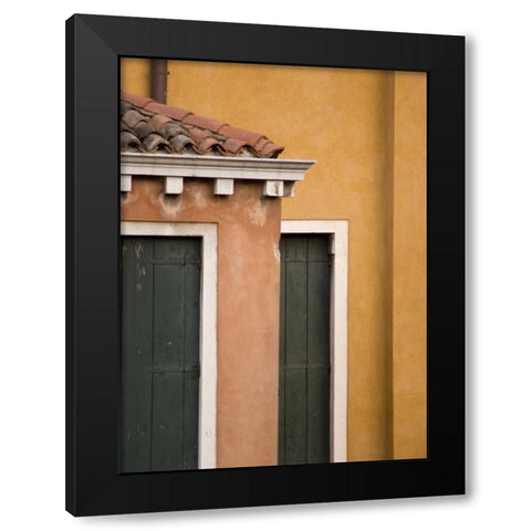 Italy, Venice Architectural detail of buildings Black Modern Wood Framed Art Print by Kaveney, Wendy