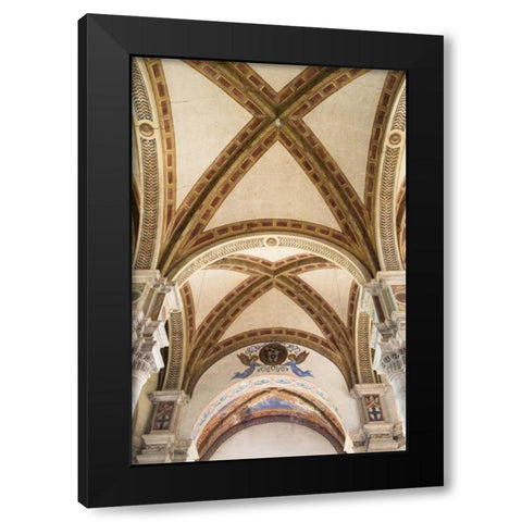 Italy, Pienza Cathedral of Santa Maria Assunta Black Modern Wood Framed Art Print with Double Matting by Flaherty, Dennis