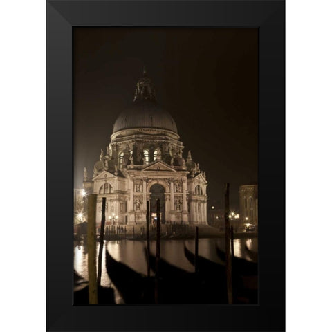 Italy, Venice San Giorgio Maggiore church Black Modern Wood Framed Art Print by Young, Bill