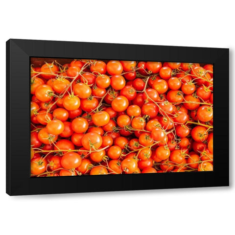 Trapani Province-Trapani Tomatoes for sale at the market in the town of Trapani Black Modern Wood Framed Art Print by Wilson, Emily