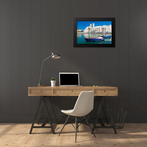 Italy-Apulia-Metropolitan City of Bari-Molfetta Duomo Vecchio di San Corrado Black Modern Wood Framed Art Print by Wilson, Emily