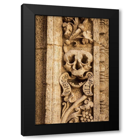 Italy-Apulia-Monopoli Chiesa di Nostra Signora del Suffragio aka La Chiesa del Purgatorio Black Modern Wood Framed Art Print with Double Matting by Wilson, Emily