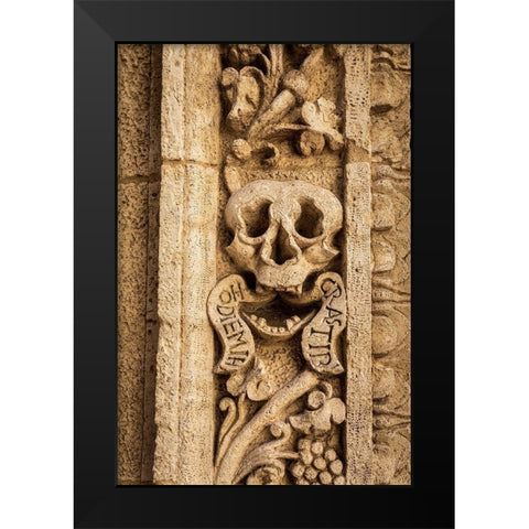 Italy-Apulia-Monopoli Chiesa di Nostra Signora del Suffragio aka La Chiesa del Purgatorio Black Modern Wood Framed Art Print by Wilson, Emily