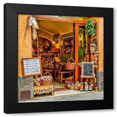 Italy-San Gimignano store Black Modern Wood Framed Art Print by Theodore, George and Marilu
