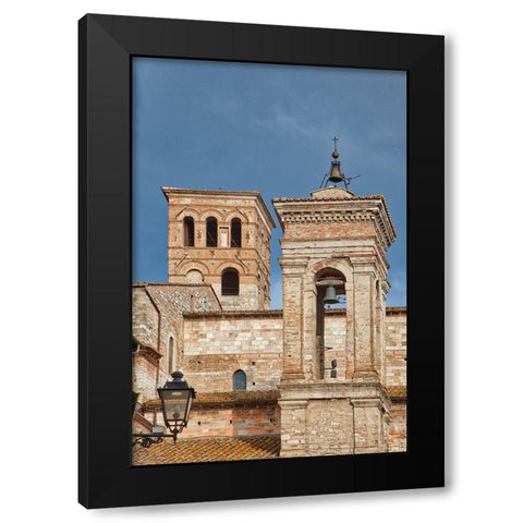 Italy- Umbria- Narni. The medieval cathedral of San Giovenale Black Modern Wood Framed Art Print by Eggers, Julie