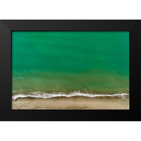 Italy-Tuscany-Torre del Lago Puccini-dunes and free beach Black Modern Wood Framed Art Print by Molinari, Michele