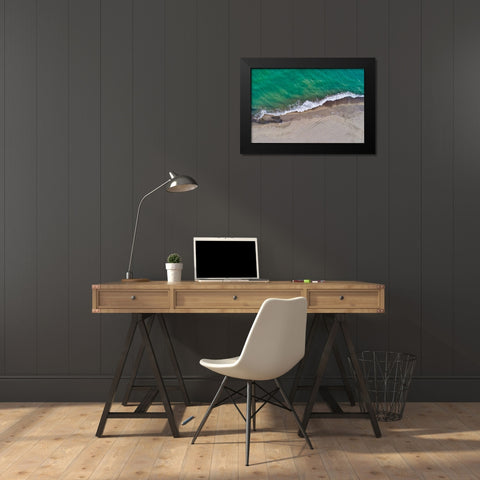 Italy-Tuscany-Torre del Lago Puccini-dunes and free beach Black Modern Wood Framed Art Print by Molinari, Michele