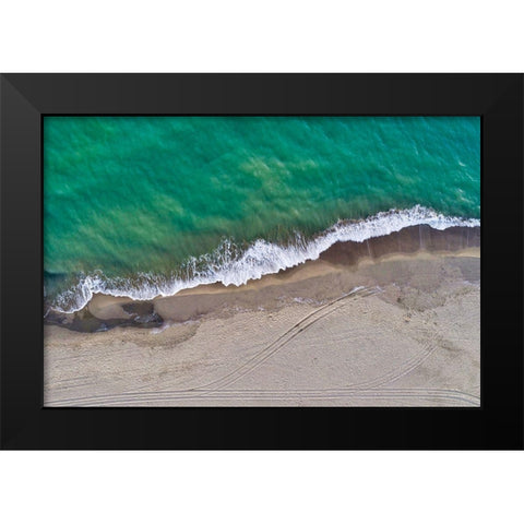 Italy-Tuscany-Torre del Lago Puccini-dunes and free beach Black Modern Wood Framed Art Print by Molinari, Michele