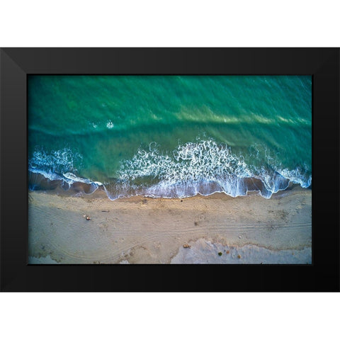 Italy-Tuscany-Torre del Lago Puccini-dunes and free beach Black Modern Wood Framed Art Print by Molinari, Michele
