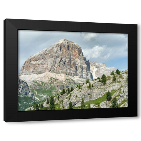 Tofana de Rozes in the Dolomites of Cortina dAmpezzo  Black Modern Wood Framed Art Print with Double Matting by Zwick, Martin