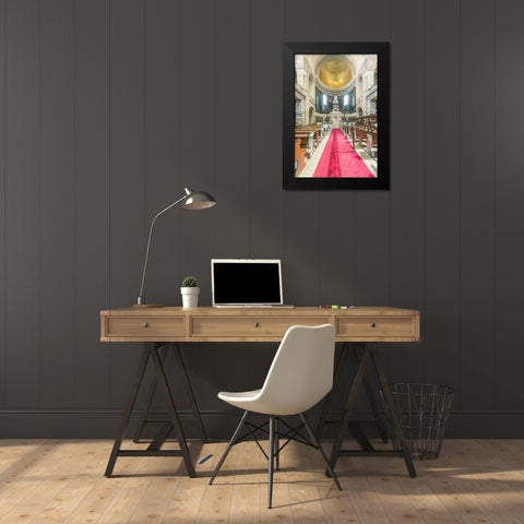 Italy-Trieste-Jewish Synagogue Black Modern Wood Framed Art Print by Tilley, Rob
