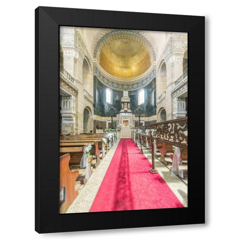 Italy-Trieste-Jewish Synagogue Black Modern Wood Framed Art Print with Double Matting by Tilley, Rob