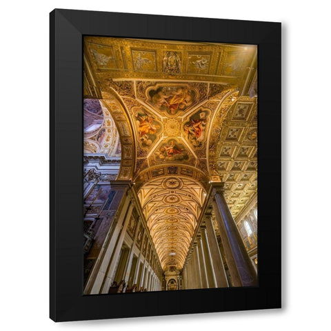 Santa Maria Maggiore-Rome-Italy Built 422-432-in honor of Virgin Mary Black Modern Wood Framed Art Print by Perry, William
