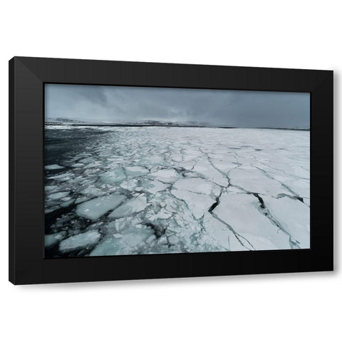 Murchison Bay-Murchisonfjorden-Nordaustlandet-Svalbard Islands-Norway Black Modern Wood Framed Art Print with Double Matting by Pitamitz, Sergio