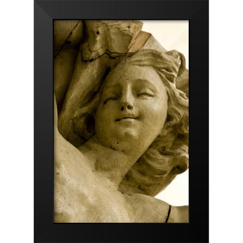 Poland, Gdansk Cherub in St Marys Church Black Modern Wood Framed Art Print by Ross, Nancy ,  Steve
