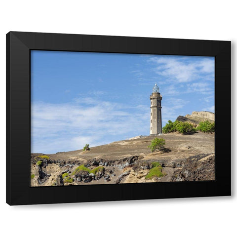 Nature Reserve Vulcao dos Capelinhos Faial Island-an island in the Azores in the Atlantic Ocean  Black Modern Wood Framed Art Print with Double Matting by Zwick, Martin