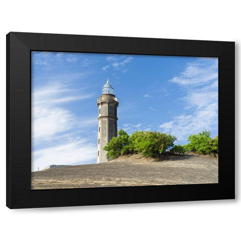 Nature Reserve Vulcao dos Capelinhos Faial Island-an island in the Azores in the Atlantic Ocean  Black Modern Wood Framed Art Print with Double Matting by Zwick, Martin