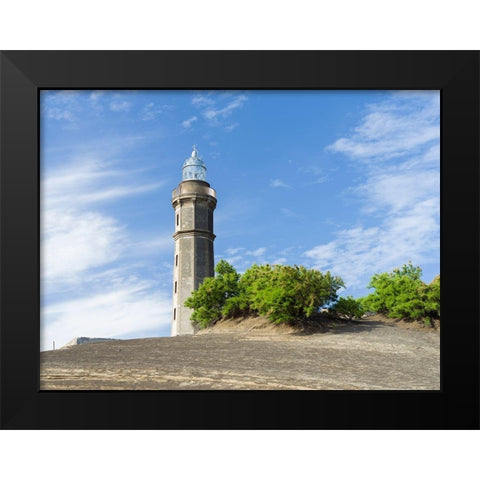 Nature Reserve Vulcao dos Capelinhos Faial Island-an island in the Azores in the Atlantic Ocean  Black Modern Wood Framed Art Print by Zwick, Martin