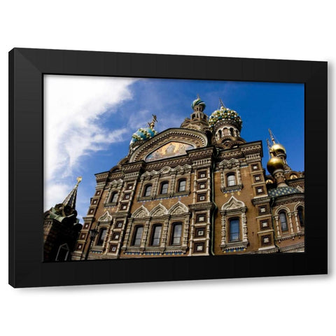 Russia Church of the Savior on the Spilled Blood Black Modern Wood Framed Art Print with Double Matting by Ross, Nancy ,  Steve