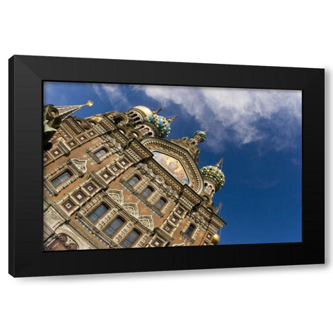 Russia Church of the Savior on the Spilled Blood Black Modern Wood Framed Art Print with Double Matting by Ross, Nancy ,  Steve