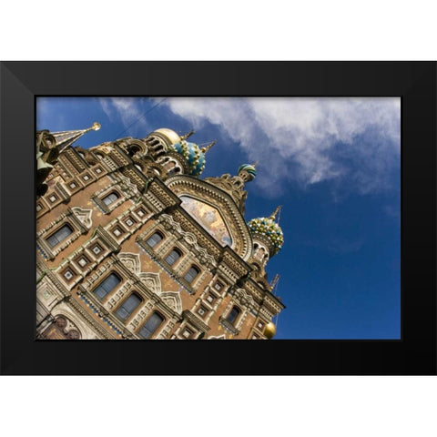 Russia Church of the Savior on the Spilled Blood Black Modern Wood Framed Art Print by Ross, Nancy ,  Steve