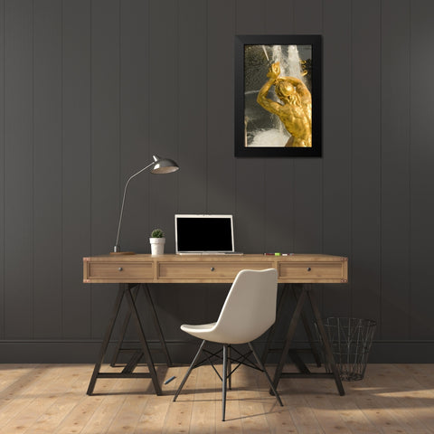 Russia Samson fountain at Peterhof Black Modern Wood Framed Art Print by Ross, Nancy ,  Steve