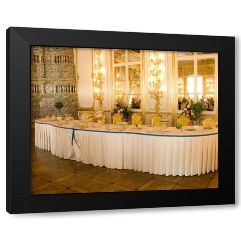 Russia, Pushkin Interior of Catherine Palace Black Modern Wood Framed Art Print by Ross, Nancy ,  Steve