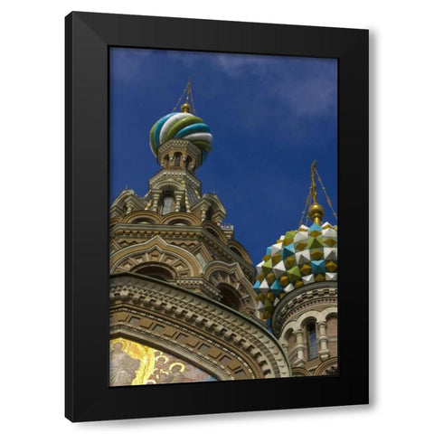 Russia Church of the Savior on the Spilled Blood Black Modern Wood Framed Art Print with Double Matting by Ross, Nancy ,  Steve