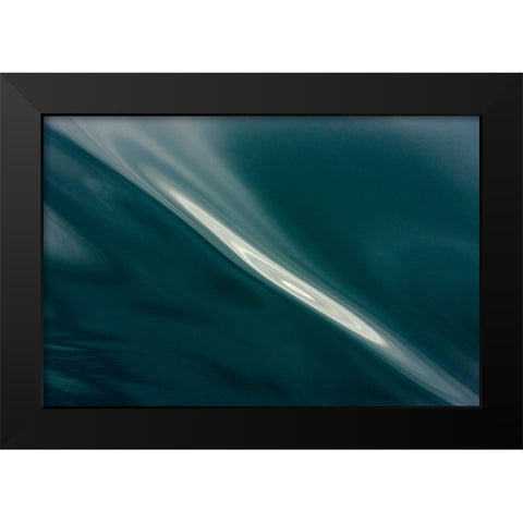 Ripples pattern-Bering Sea-Russia Far East Black Modern Wood Framed Art Print by Su, Keren