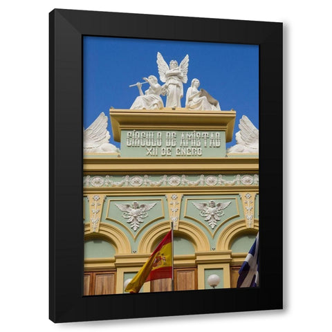 Spain-Canary Islands-Tenerife Island-Santa Cruz de Tenerife-Circulo de Amistad XII de Enero Black Modern Wood Framed Art Print by Bibikow, Walter