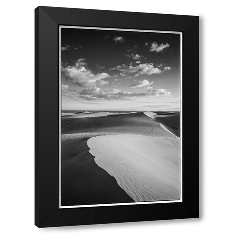 Spain-Canary Islands-Gran Canaria Island-Maspalomas-Maspalomas Dunes National Park Black Modern Wood Framed Art Print by Bibikow, Walter