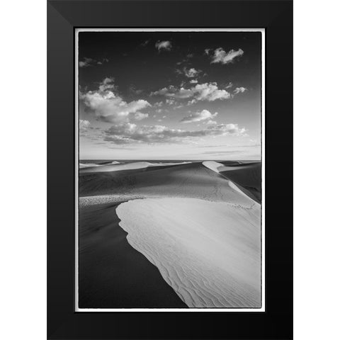 Spain-Canary Islands-Gran Canaria Island-Maspalomas-Maspalomas Dunes National Park Black Modern Wood Framed Art Print by Bibikow, Walter