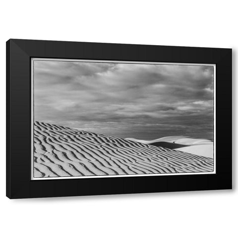 Spain-Canary Islands-Gran Canaria Island-Maspalomas-Maspalomas Dunes National Park Black Modern Wood Framed Art Print with Double Matting by Bibikow, Walter