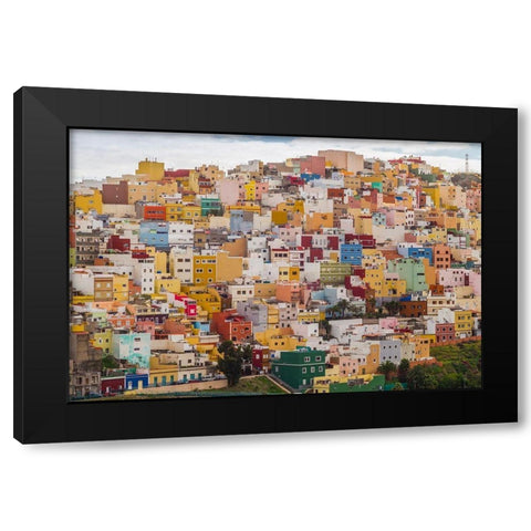 Spain-Canary Islands-Gran Canaria Island-Las Palmas de Gran Canaria Black Modern Wood Framed Art Print with Double Matting by Bibikow, Walter