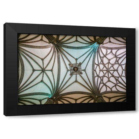 Spain-Canary Islands-Gran Canaria Island-Las Palmas de Gran Canaria-Catedral de Santa Ana-interior Black Modern Wood Framed Art Print by Bibikow, Walter