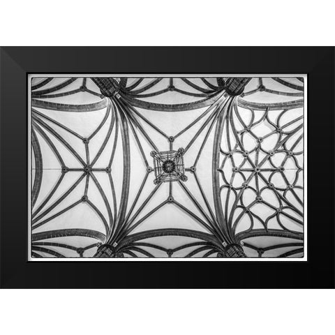 Spain-Canary Islands-Gran Canaria Island-Las Palmas de Gran Canaria-Catedral de Santa Ana-interior Black Modern Wood Framed Art Print by Bibikow, Walter