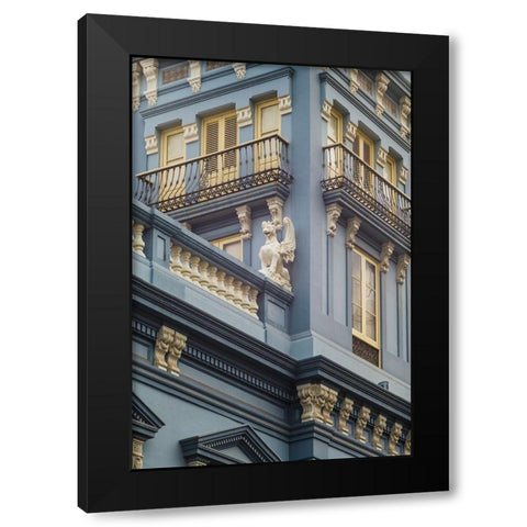 Spain-Canary Islands-Gran Canaria Island-Las Palmas de Gran Canaria-Triana neighborhood Black Modern Wood Framed Art Print by Bibikow, Walter