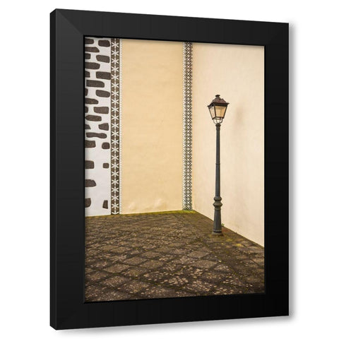 Canary Islands-La Palma Island-Puntallana-Parroquia San Juan Bautista church Black Modern Wood Framed Art Print with Double Matting by Bibikow, Walter