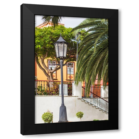 Canary Islands-La Palma Island-San Andres-detail of the village square Black Modern Wood Framed Art Print with Double Matting by Bibikow, Walter