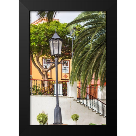 Canary Islands-La Palma Island-San Andres-detail of the village square Black Modern Wood Framed Art Print by Bibikow, Walter