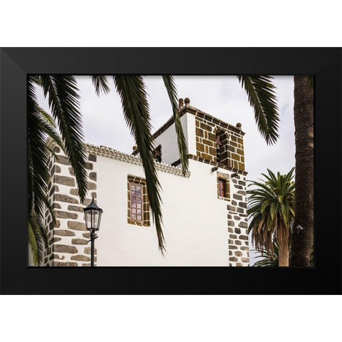 Canary Islands-La Palma Island-San Andres-Iglesia de San Andres church-built in 1515 Black Modern Wood Framed Art Print by Bibikow, Walter