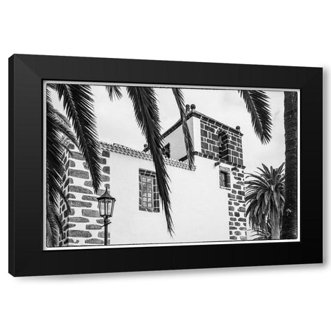 Canary Islands-La Palma Island-San Andres-Iglesia de San Andres church-built in 1515 Black Modern Wood Framed Art Print by Bibikow, Walter