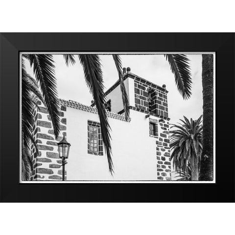 Canary Islands-La Palma Island-San Andres-Iglesia de San Andres church-built in 1515 Black Modern Wood Framed Art Print by Bibikow, Walter
