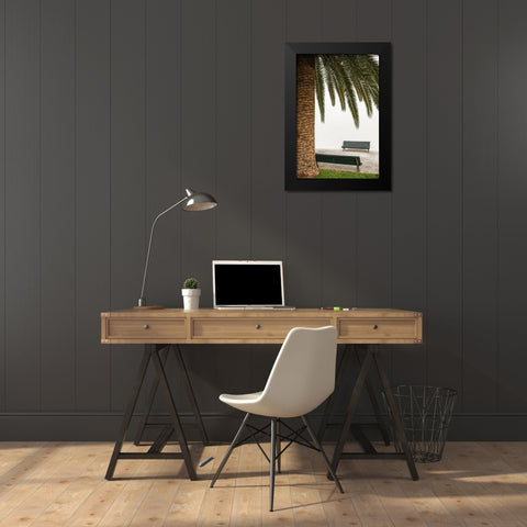 Canary Islands-La Palma Island-San Andres-detail of the village square Black Modern Wood Framed Art Print by Bibikow, Walter