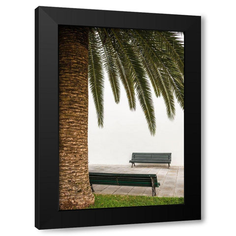 Canary Islands-La Palma Island-San Andres-detail of the village square Black Modern Wood Framed Art Print by Bibikow, Walter