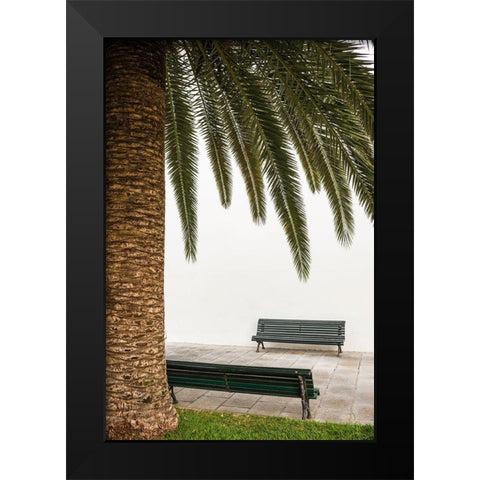 Canary Islands-La Palma Island-San Andres-detail of the village square Black Modern Wood Framed Art Print by Bibikow, Walter