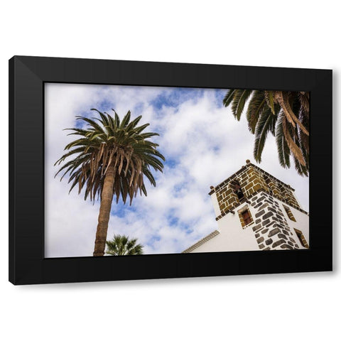 Canary Islands-La Palma Island-San Andres-Iglesia de San Andres church-built in 1515 Black Modern Wood Framed Art Print with Double Matting by Bibikow, Walter