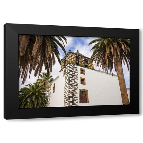 Canary Islands-La Palma Island-San Andres-Iglesia de San Andres church-built in 1515 Black Modern Wood Framed Art Print by Bibikow, Walter